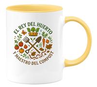 quotedazur - Taza Divertida El rey del huerto y maestro del compost - Regalo Jardinero, jardín, regalo Para Hombre
