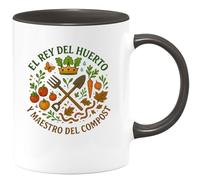quotedazur - Taza Divertida El rey del huerto y maestro del compost - Regalo Jardinero, jardín, regalo Para Hombre