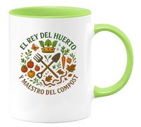 quotedazur - Taza Divertida El rey del huerto y maestro del compost - Regalo Jardinero, jardín, regalo Para Hombre