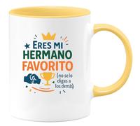 quotedazur - Taza Divertida Eres mi hermano favorito (no se lo digas a los demás) - Regalo Regalo hermano, taza familia Para Hombre