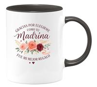 quotedazur - Taza Divertida Gracias por elegirme como tu madrina, fue mi mejor regalo - Regalo Regalo madrina, bautizo Para Mujer