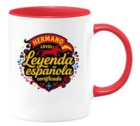 quotedazur - Taza Divertida Hermano level: leyenda española certificada - Regalo Regalo hermano, taza familia Para Hombre