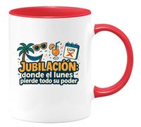 quotedazur - Taza Divertida Jubilación: donde el lunes pierde todo su poder - Regalo Jubilación, regalo jubilado, despedida Para Mujer