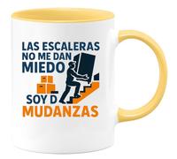 quotedazur - Taza Divertida Las escaleras no me dan miedo, soy de mudanzas - Regalo Mudanza, regalo casa, piso Para Mujer