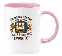 quotedazur - Taza Divertida Los nietos piensan que soy su cajero automático favorito - Regalo Regalo abuelo, taza abuelo, divertida Para Hombre
