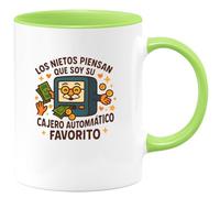 quotedazur - Taza Divertida Los nietos piensan que soy su cajero automático favorito - Regalo Regalo abuelo, taza abuelo, divertida Para Hombre