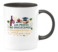 quotedazur - Taza Divertida Los profes no envejecemos, maduramos como el buen vino - Regalo Regalo profesor, escuela, gracias Para Hombre