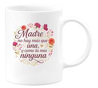 quotedazur - Taza Divertida Madre no hay más que una, y como la mía ninguna - Regalo Día de la Madre, regalo mamá, taza madre Para Mujer