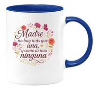 quotedazur - Taza Divertida Madre no hay más que una, y como la mía ninguna - Regalo Día de la Madre, regalo mamá, taza madre Para Mujer