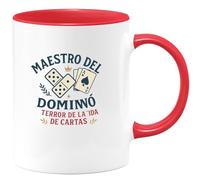 quotedazur - Taza Divertida Maestro del dominó, terror de la partida de cartas - Regalo Regalo abuelo, taza abuelo, divertida Para Hombre
