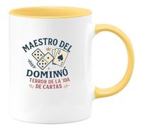 quotedazur - Taza Divertida Maestro del dominó, terror de la partida de cartas - Regalo Regalo abuelo, taza abuelo, divertida Para Hombre