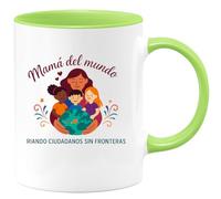 quotedazur - Taza Divertida Mamá del mundo: criando ciudadanos sin fronteras - Regalo Día de la Madre, regalo mamá, taza madre Para Mujer