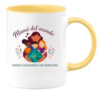 quotedazur - Taza Divertida Mamá del mundo: criando ciudadanos sin fronteras - Regalo Día de la Madre, regalo mamá, taza madre Para Mujer