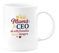 quotedazur - Taza Divertida Mamá: la CEO de esta familia desde siempre - Regalo Regalo mamá, bebé, nacimiento Para Mujer