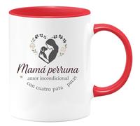 quotedazur - Taza Divertida Mamá perruna: amor incondicional con cuatro patas - Regalo Día de la Madre, regalo mamá, taza madre Para Mujer