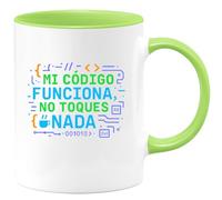 quotedazur - Taza Divertida Mi código funciona, no toques nada - Regalo Programador, informática, regalo Para Hombre