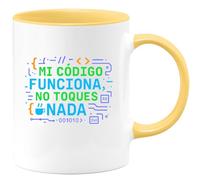 quotedazur - Taza Divertida Mi código funciona, no toques nada - Regalo Programador, informática, regalo Para Hombre