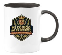 quotedazur - Taza Divertida Mi código no es secreto: Honor, valor y compañerismo - Regalo Policía, regalo, divertida Para Hombre