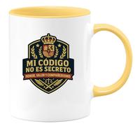 quotedazur - Taza Divertida Mi código no es secreto: Honor, valor y compañerismo - Regalo Policía, regalo, divertida Para Hombre