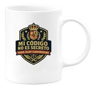 quotedazur - Taza Divertida Mi código no es secreto: Honor, valor y compañerismo - Regalo Policía, regalo, divertida Para Hombre