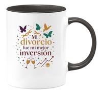 quotedazur - Taza Divertida Mi divorcio fue mi mejor inversión - Regalo Divorcio, divertida, regalo Para Mujer
