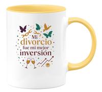 quotedazur - Taza Divertida Mi divorcio fue mi mejor inversión - Regalo Divorcio, divertida, regalo Para Mujer