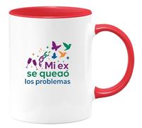 quotedazur - Taza Divertida Mi ex se quedó los problemas - Regalo Divorcio, divertida, regalo Para Mujer