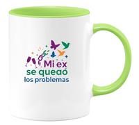 quotedazur - Taza Divertida Mi ex se quedó los problemas - Regalo Divorcio, divertida, regalo Para Mujer
