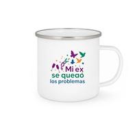 quotedazur - Taza Divertida Mi ex se quedó los problemas - Regalo Divorcio, divertida, regalo Para Mujer