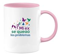 quotedazur - Taza Divertida Mi ex se quedó los problemas - Regalo Divorcio, divertida, regalo Para Mujer