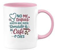 quotedazur - Taza Divertida No me toques hasta que haya tomado mi café... o tres - Regalo Enfermera, hospital, regalo Para Mujer