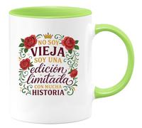 quotedazur - Taza Divertida No soy vieja, soy una edición limitada con mucha historia - Regalo Regalo abuela, taza abuela, divertida Para Mujer