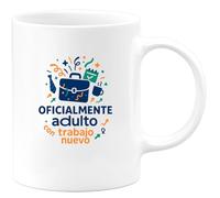 quotedazur - Taza Divertida Oficialmente adulto con trabajo nuevo - Regalo Nuevo trabajo, regalo compañero, oficina Para Mujer