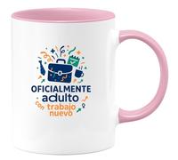quotedazur - Taza Divertida Oficialmente adulto con trabajo nuevo - Regalo Nuevo trabajo, regalo compañero, oficina Para Mujer