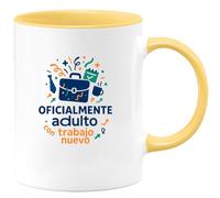 quotedazur - Taza Divertida Oficialmente adulto con trabajo nuevo - Regalo Nuevo trabajo, regalo compañero, oficina Para Mujer