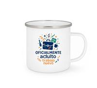 quotedazur - Taza Divertida Oficialmente adulto con trabajo nuevo - Regalo Nuevo trabajo, regalo compañero, oficina Para Mujer