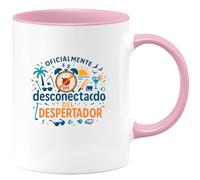 quotedazur - Taza Divertida Oficialmente desconectado del despertador - Regalo Jubilación, regalo jubilado, despedida Para Mujer