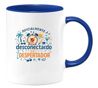 quotedazur - Taza Divertida Oficialmente desconectado del despertador - Regalo Jubilación, regalo jubilado, despedida Para Mujer