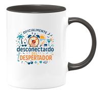 quotedazur - Taza Divertida Oficialmente desconectado del despertador - Regalo Jubilación, regalo jubilado, despedida Para Mujer