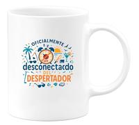 quotedazur - Taza Divertida Oficialmente desconectado del despertador - Regalo Jubilación, regalo jubilado, despedida Para Mujer