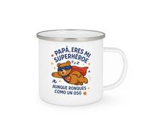 quotedazur - Taza Divertida Papá, eres mi superhéroe favorito aunque ronques como un oso - Regalo Día del Padre, regalo papá, taza padre Para Hombre