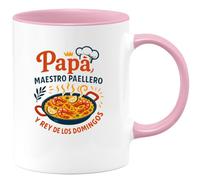 quotedazur - Taza Divertida Papá: Maestro paellero y rey de los domingos - Regalo Regalo papá, bebé, nacimiento Para Hombre