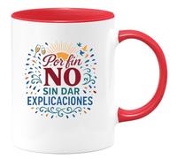 quotedazur - Taza Divertida Por fin puedo decir NO sin dar explicaciones - Regalo Jubilación, regalo jubilado, despedida Para Mujer