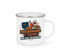 quotedazur - Taza Divertida Programador y tapas: mis dos pasiones - Regalo Programador, informática, regalo Para Hombre