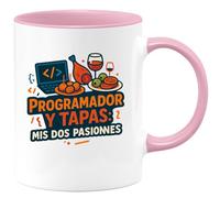 quotedazur - Taza Divertida Programador y tapas: mis dos pasiones - Regalo Programador, informática, regalo Para Hombre