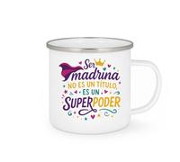 quotedazur - Taza Divertida Ser madrina no es un título, es un superpoder - Regalo Regalo madrina, bautizo Para Mujer