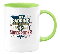 quotedazur - Taza Divertida Ser padrino no es un título, es mi superpoder - Regalo Regalo padrino, bautizo Para Hombre