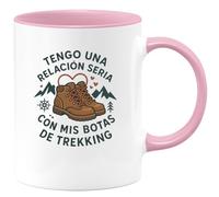 quotedazur - Taza Divertida Tengo una relación seria con mis botas de trekking - Regalo Senderismo, regalo, naturaleza Para Mujer