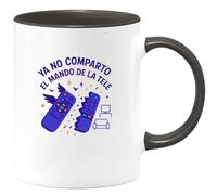 quotedazur - Taza Divertida Ya no comparto el mando de la tele - Regalo Divorcio, divertida, regalo Para Mujer