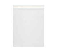 Quotidian Blancas Plano Autoadhesivo Grande Bolsas Sobres Papel Glassine 6" x 9" (15 x 22,8cm) Paquete de 100 - Compras Snacks Palomitas Sándwiches Negocios